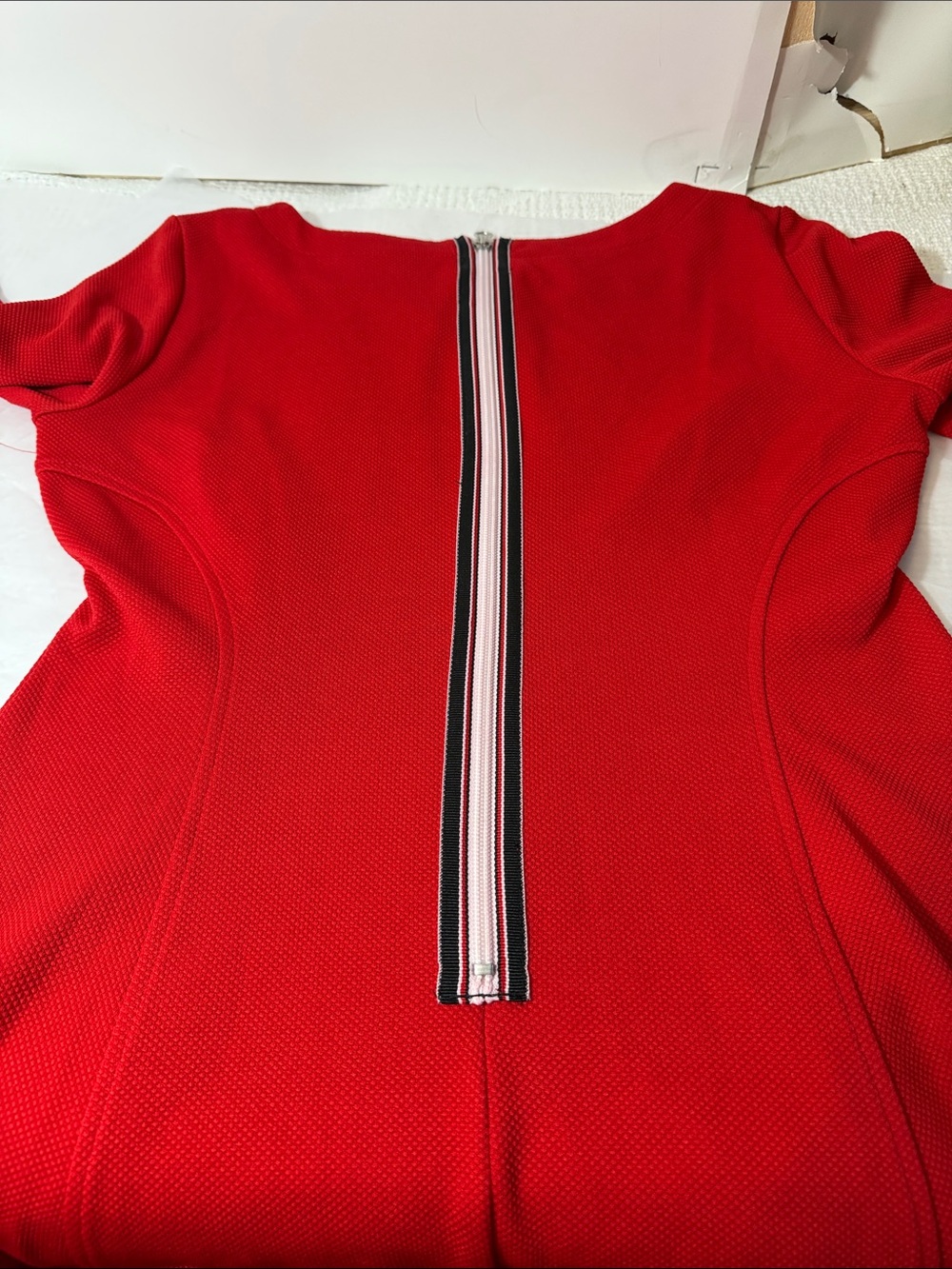 Julian Taylor Vibrant Red Midi Dress - Picture 9 of 9